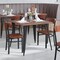 Flash Furniture Metal Dining Chairs - Walnut Wood Seat/Back, PK 2 2-XU-DG6V5B-WAL-GG - alternate 4